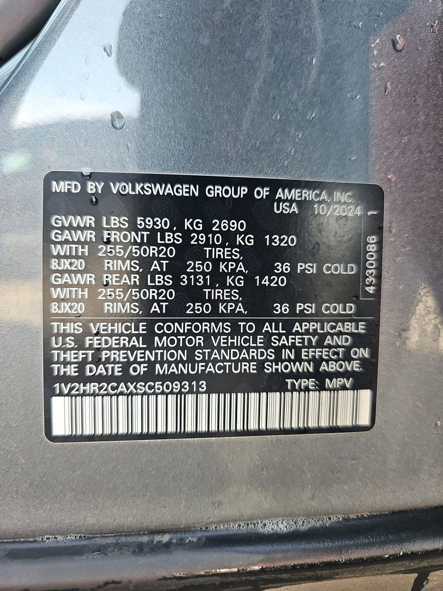 2025 Volkswagen Atlas 2.0T SE AWD