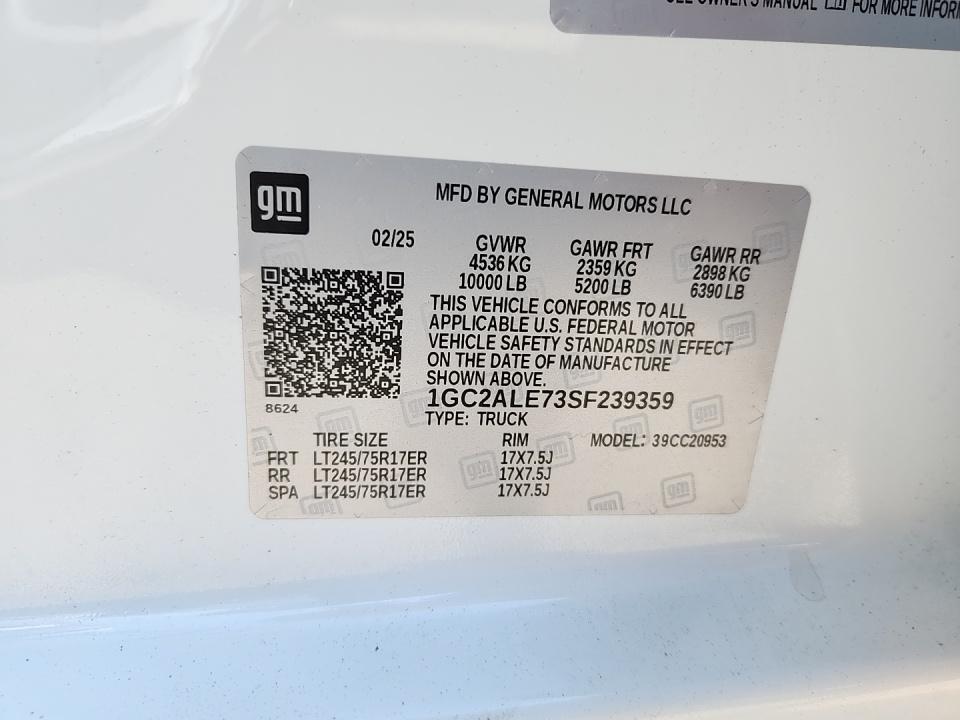 2025 Chevrolet Silverado 2500HD Work Truck RWD