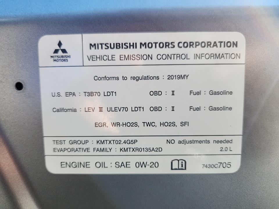 2019 Mitsubishi Outlander Sport LE FWD