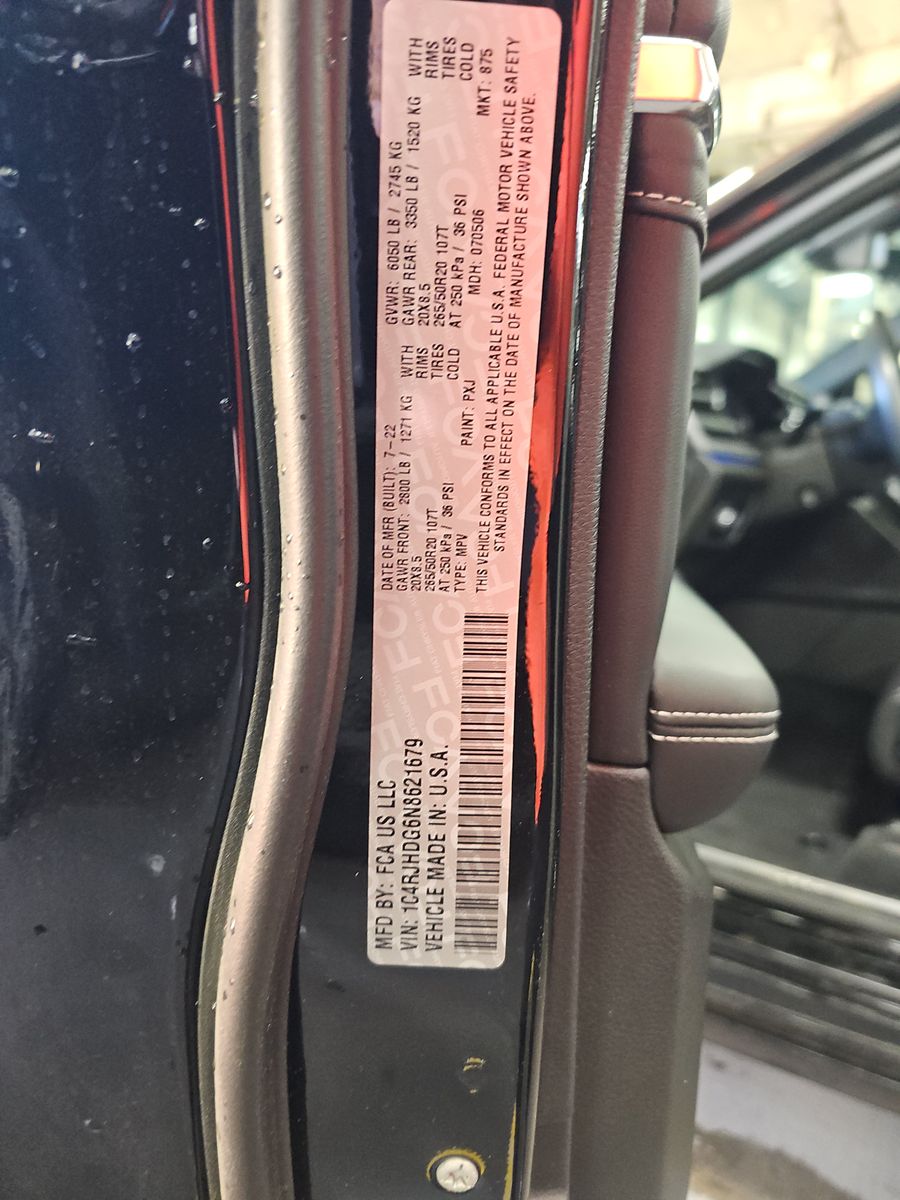 2022 Jeep Grand Cherokee Overland AWD