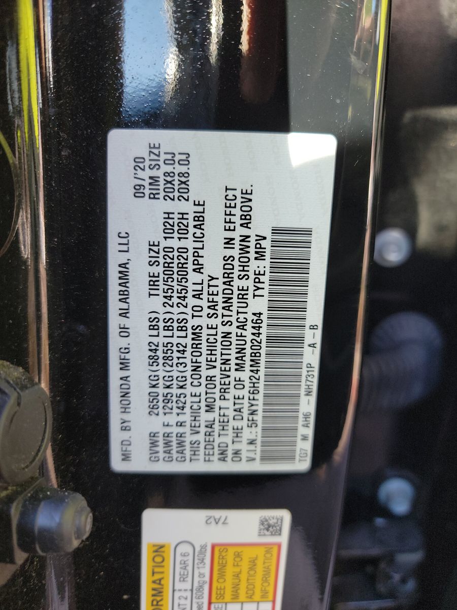 2021 Honda Pilot Special Edition AWD