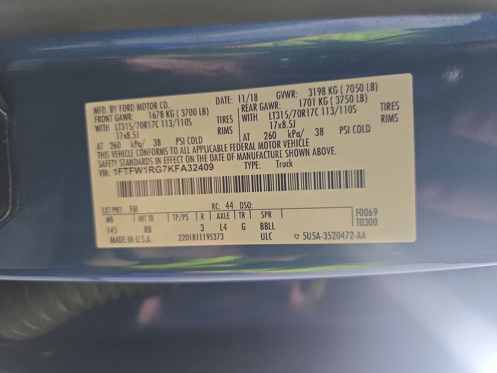 2019 Ford F-150 Raptor AWD