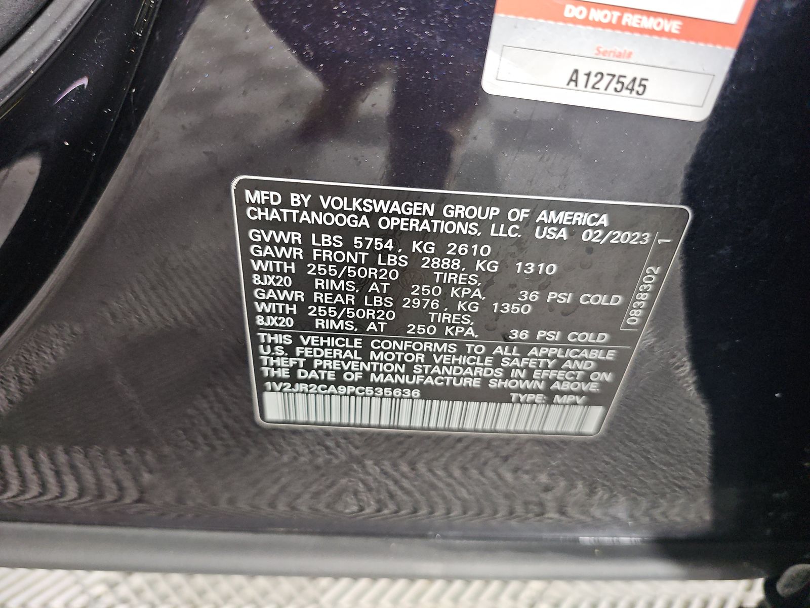 2023 Volkswagen Atlas 3.6L SE FWD