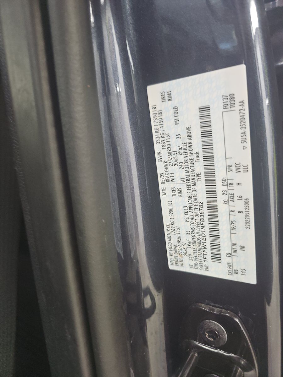 2022 Ford F-150 Hybrid Lariat AWD