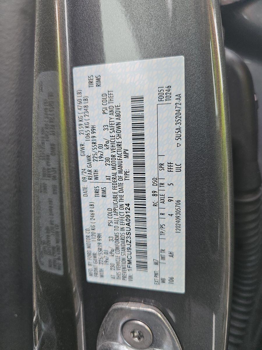 2025 Ford Escape Hybrid Platinum AWD