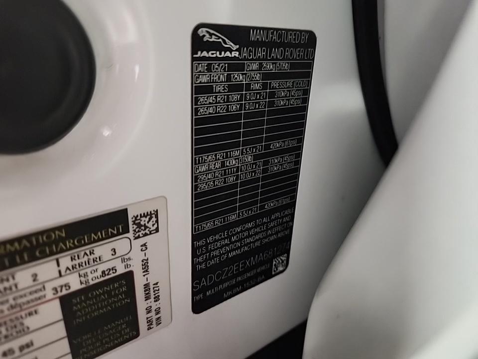 2021 Jaguar F-PACE SVR AWD