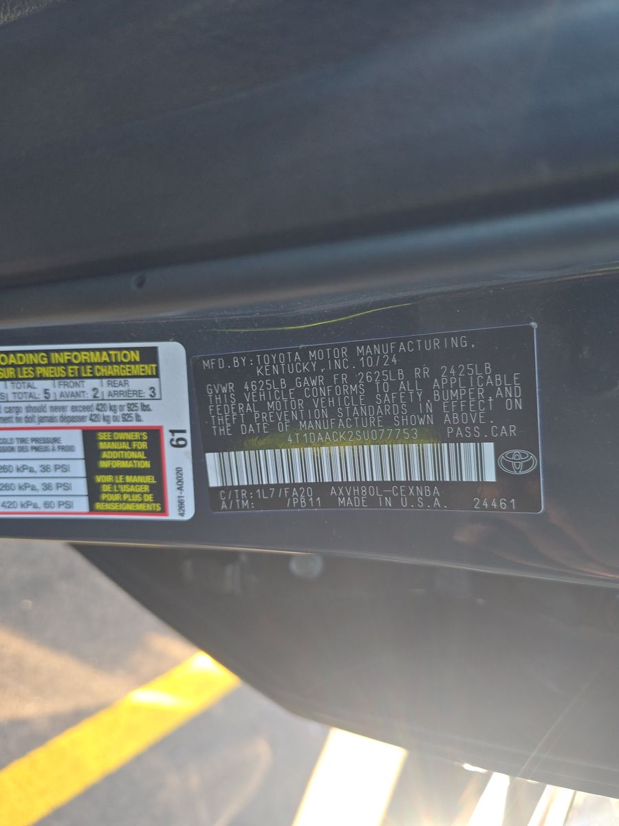 2025 Toyota Camry LE FWD