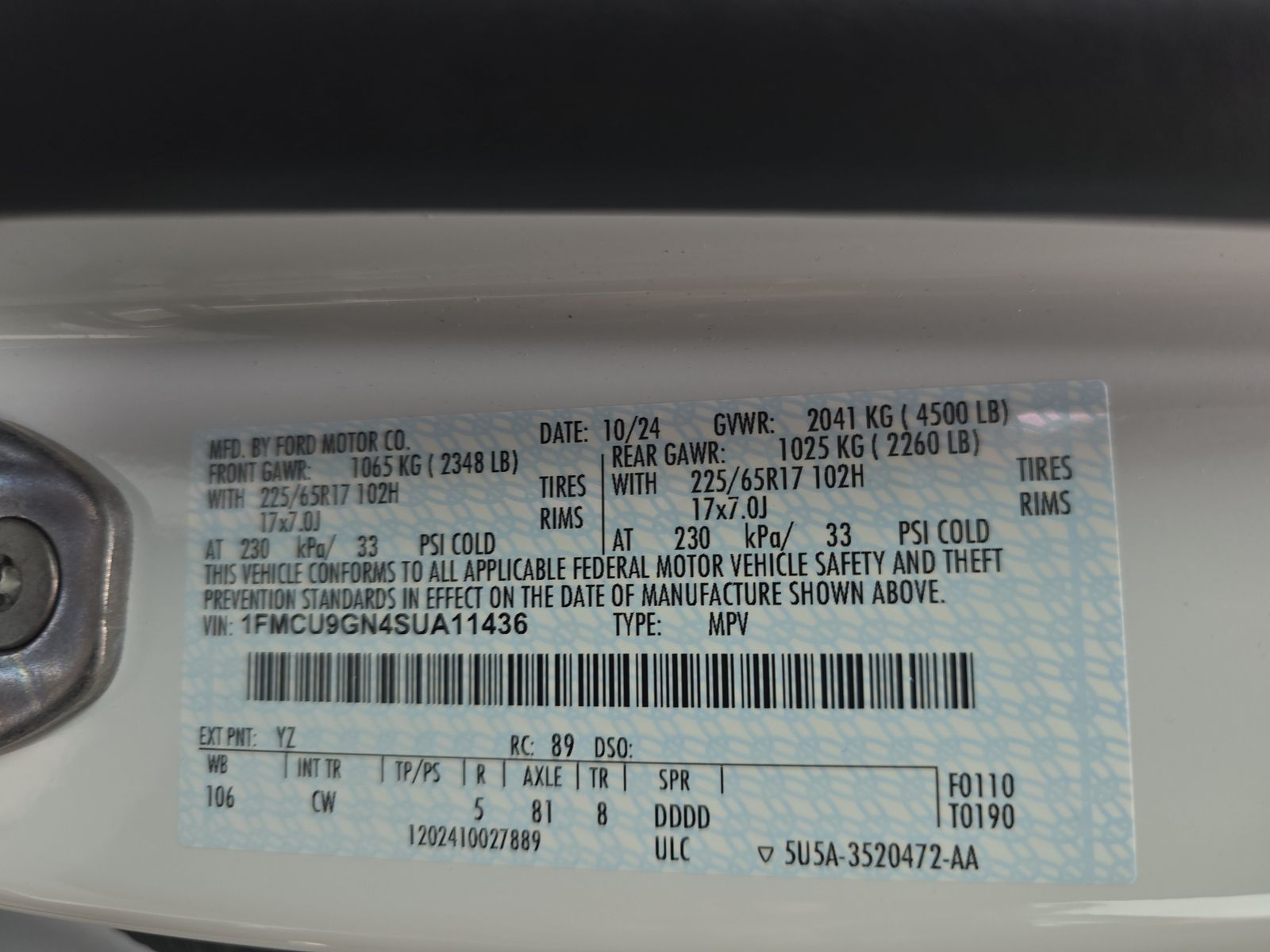 2025 Ford Escape Active AWD