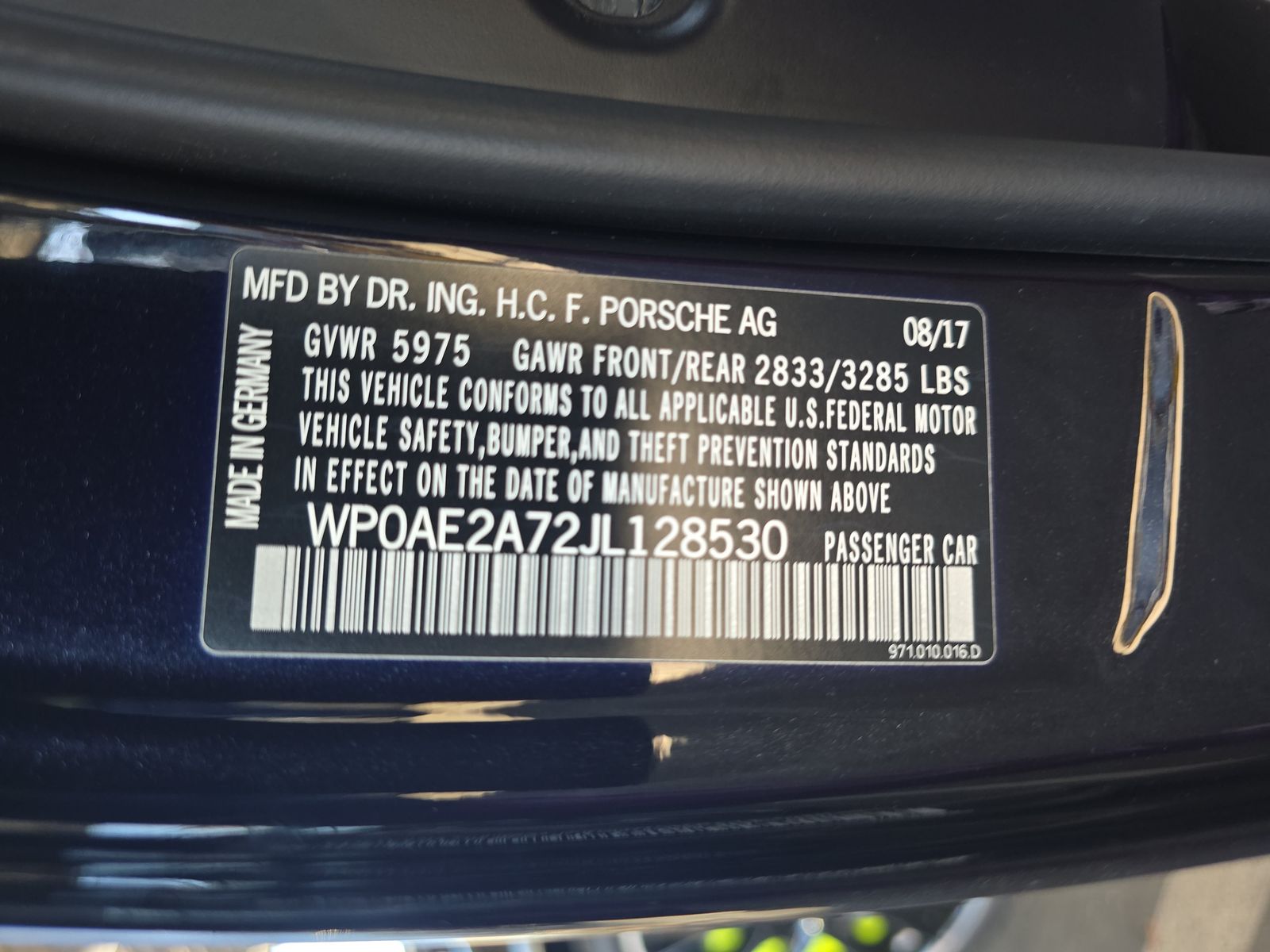 2018 Porsche Panamera E-Hybrid 4 AWD