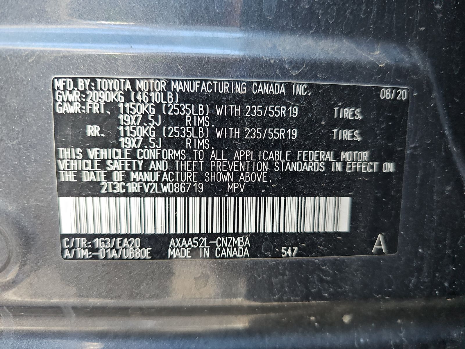 2020 Toyota RAV4 XLE Premium FWD