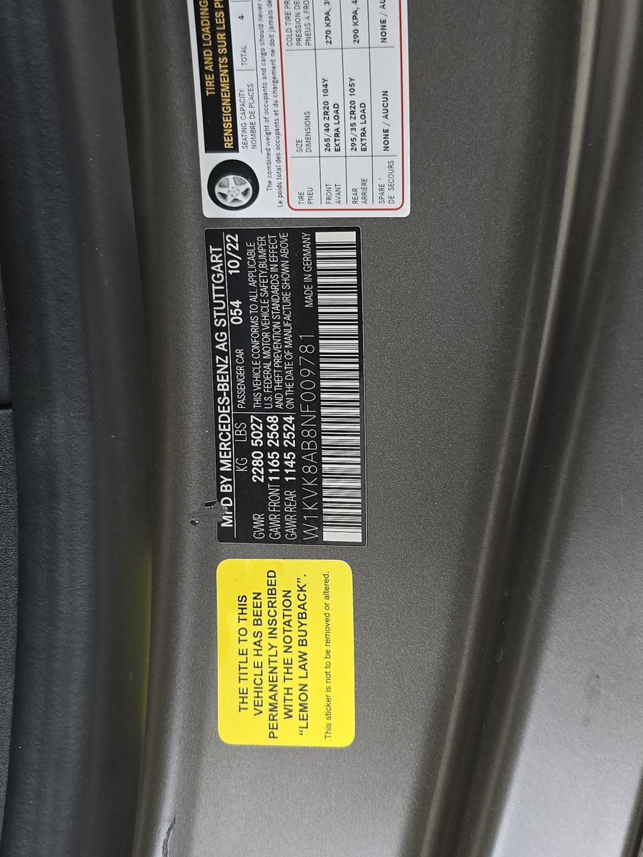 2022 Mercedes-Benz SL-Class AMG SL 55 AWD