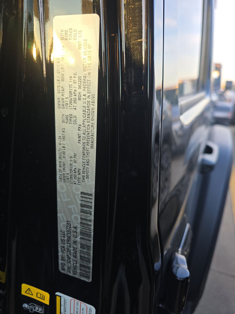 2024 Jeep Wrangler Rubicon AWD