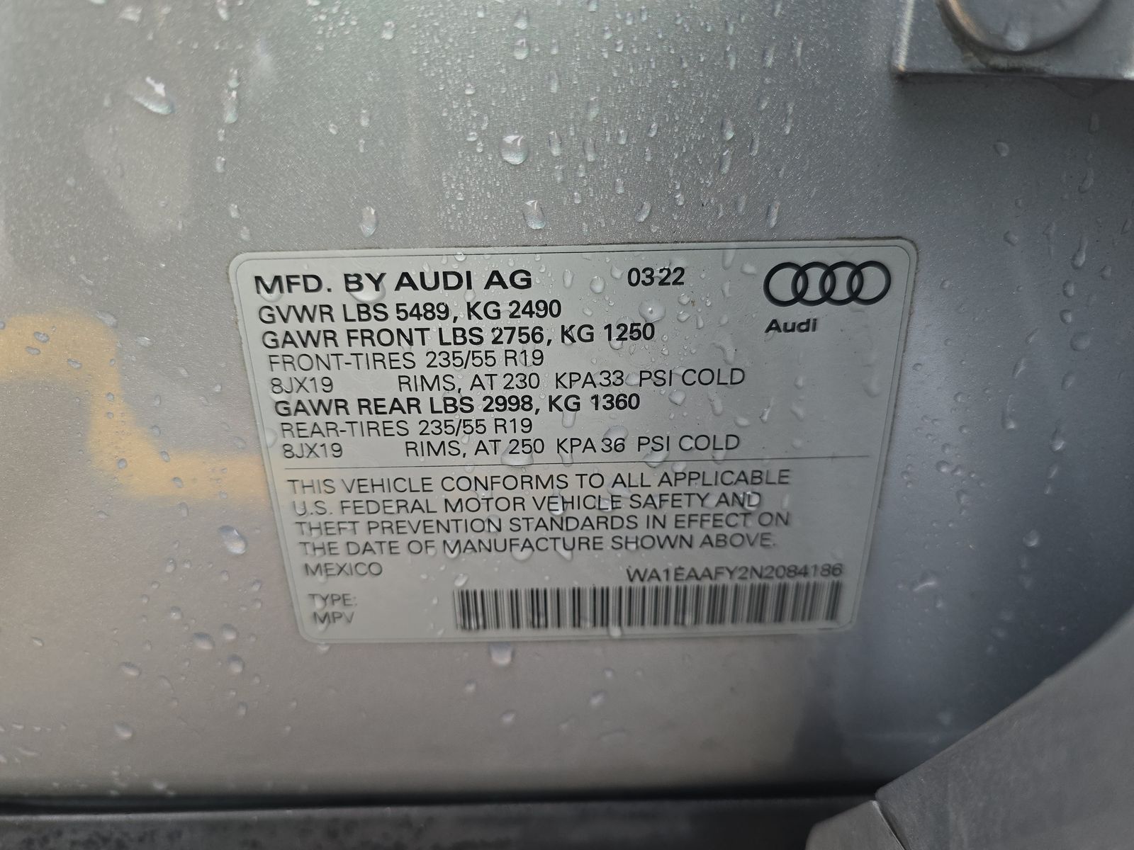 2022 Audi Q5 S line Premium Plus AWD