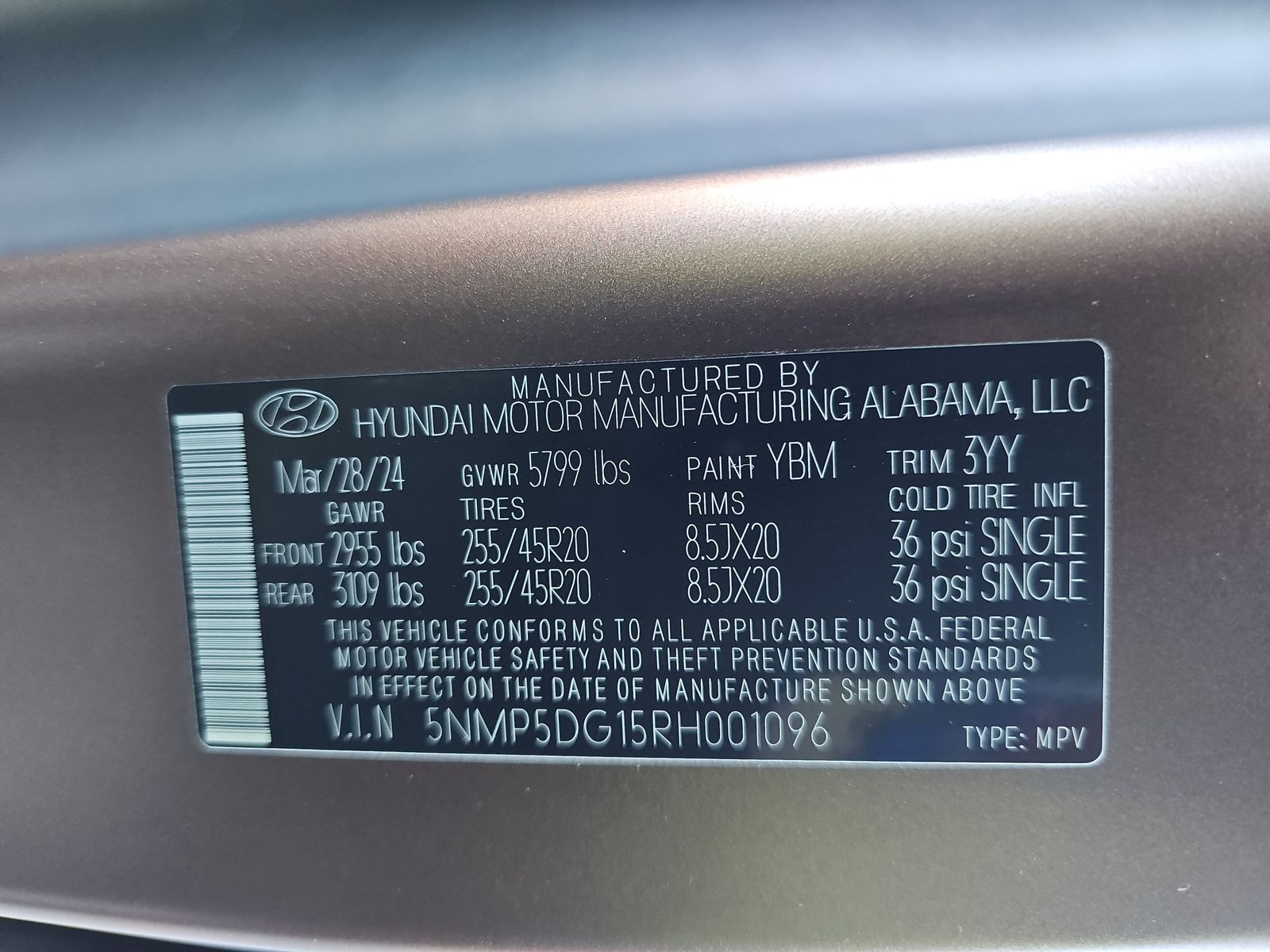 2024 Hyundai Santa Fe Hybrid Calligraphy AWD