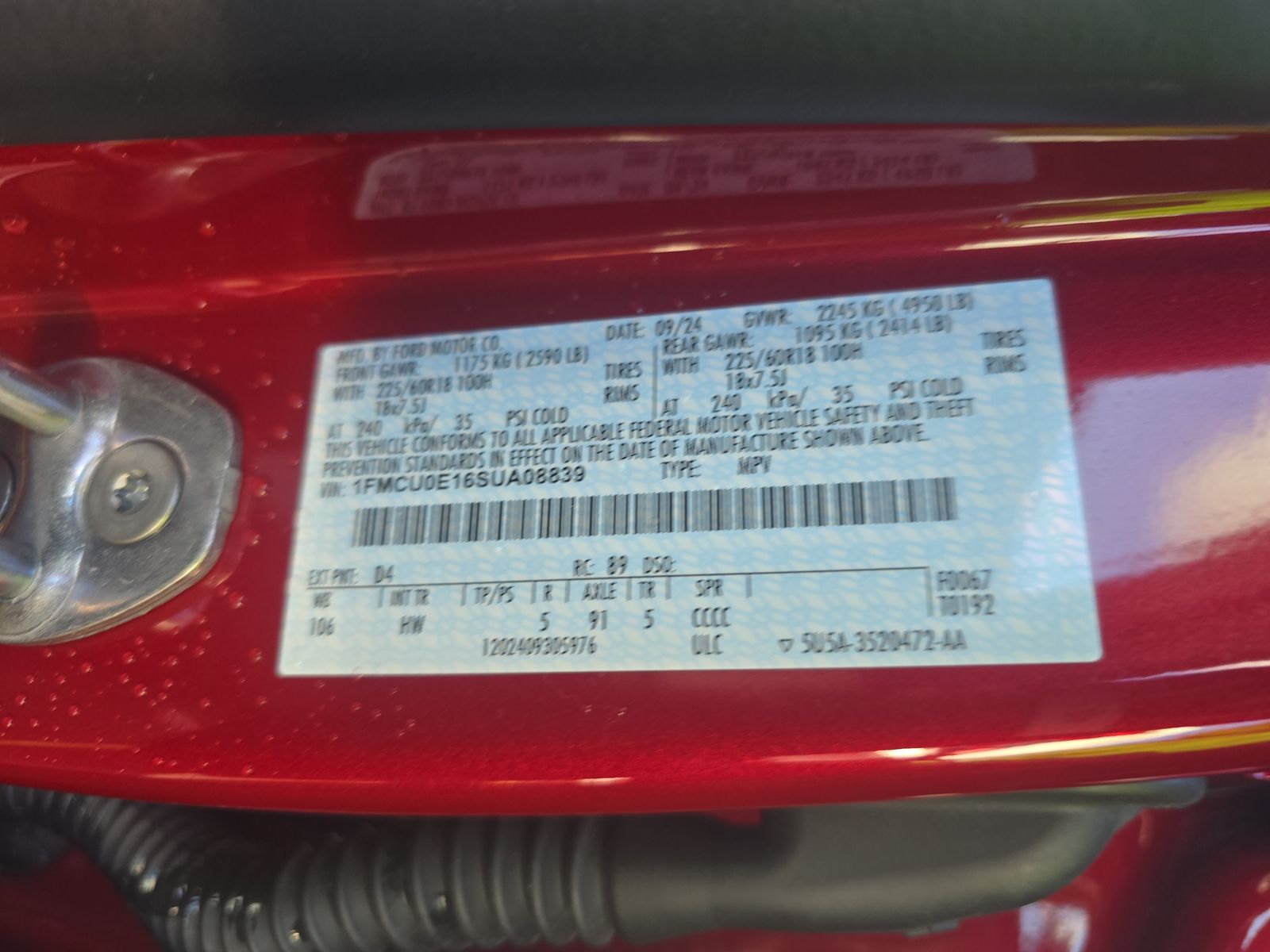 2025 Ford Escape Plug-In Hybrid FWD