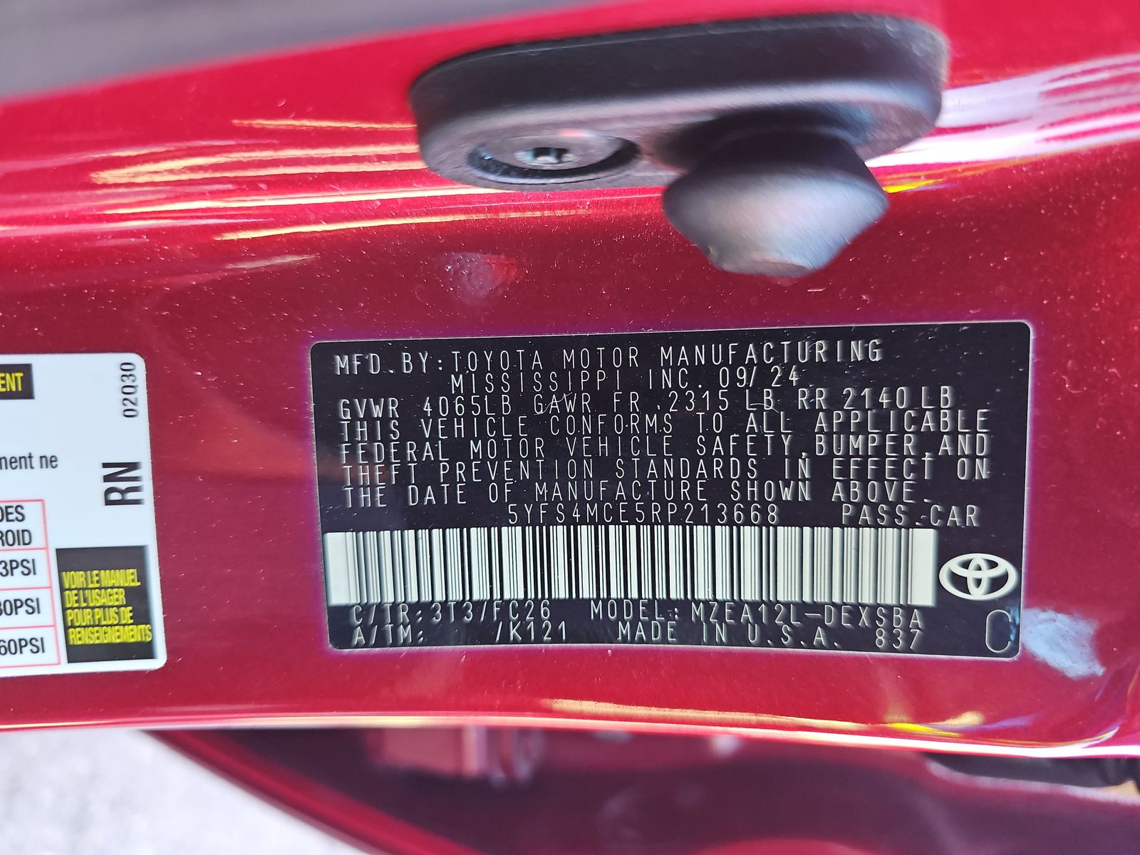 2024 Toyota Corolla SE FWD