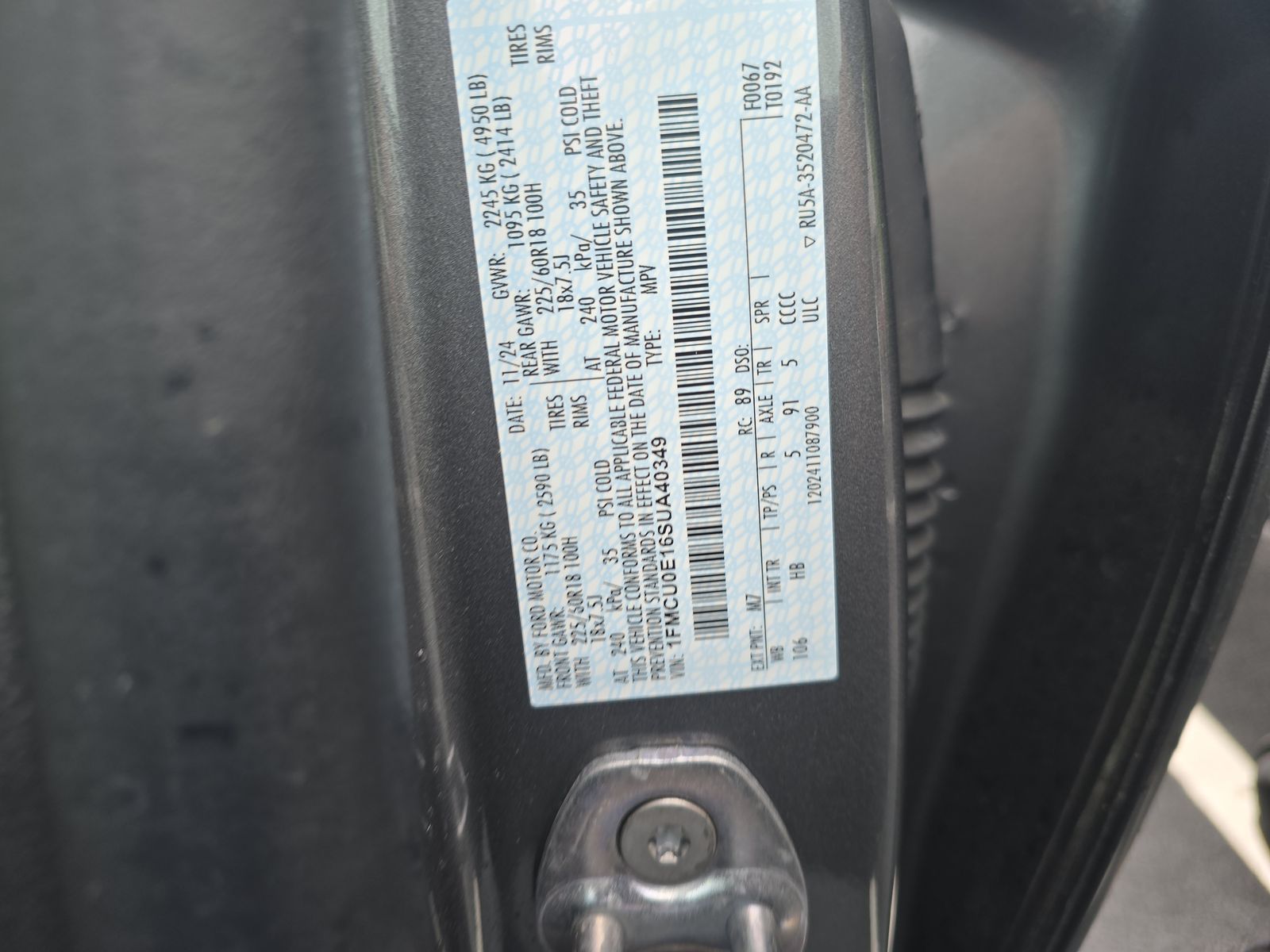 2025 Ford Escape Plug-In Hybrid FWD