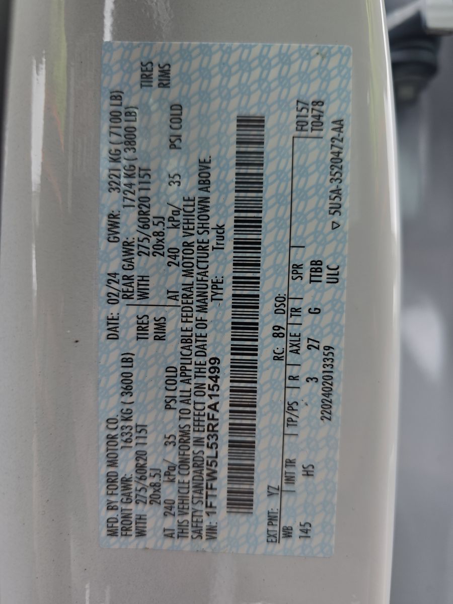 2024 Ford F-150 Lariat AWD