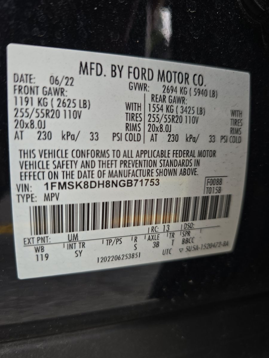 2022 Ford Explorer XLT AWD