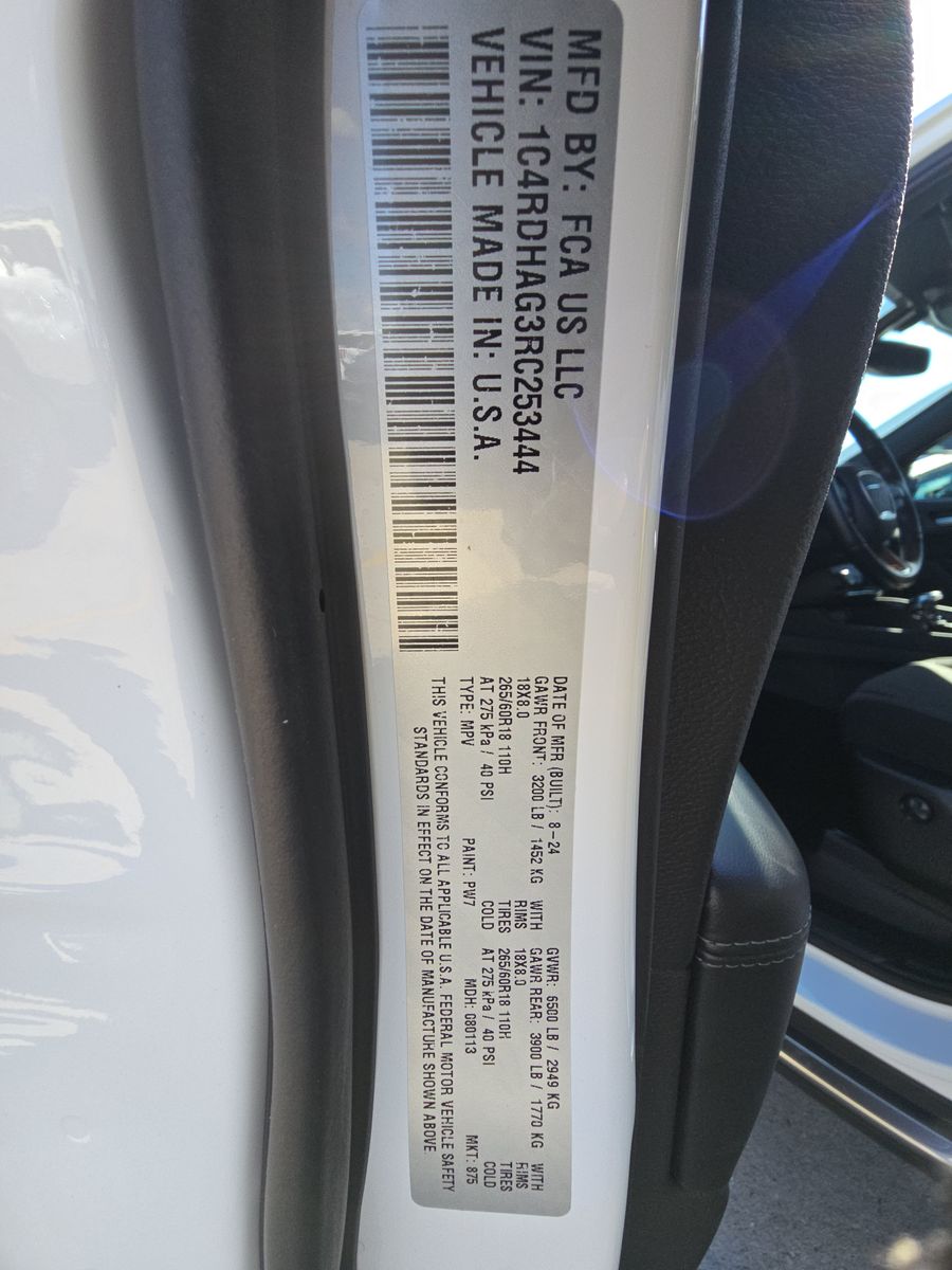 2024 Dodge Durango SXT RWD