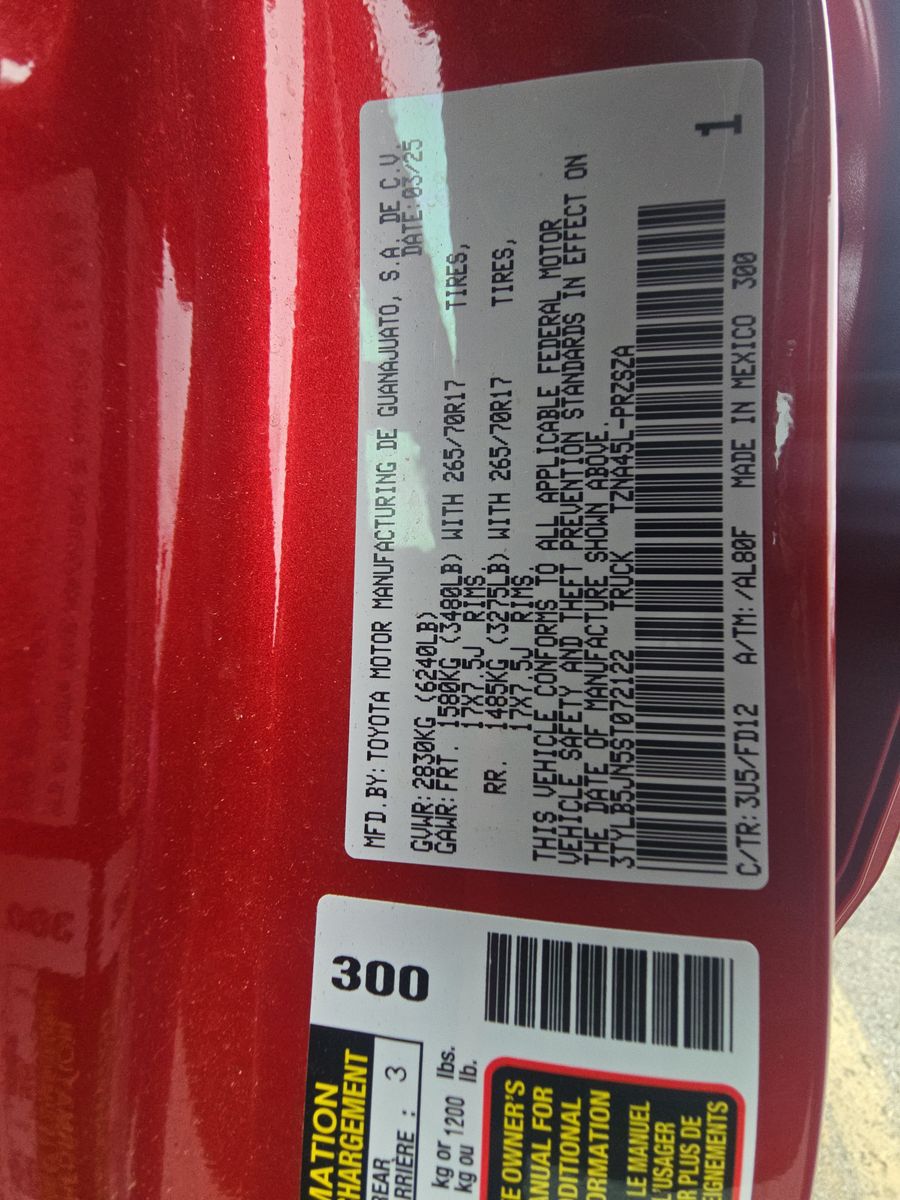 2025 Toyota Tacoma TRD Off-Road AWD