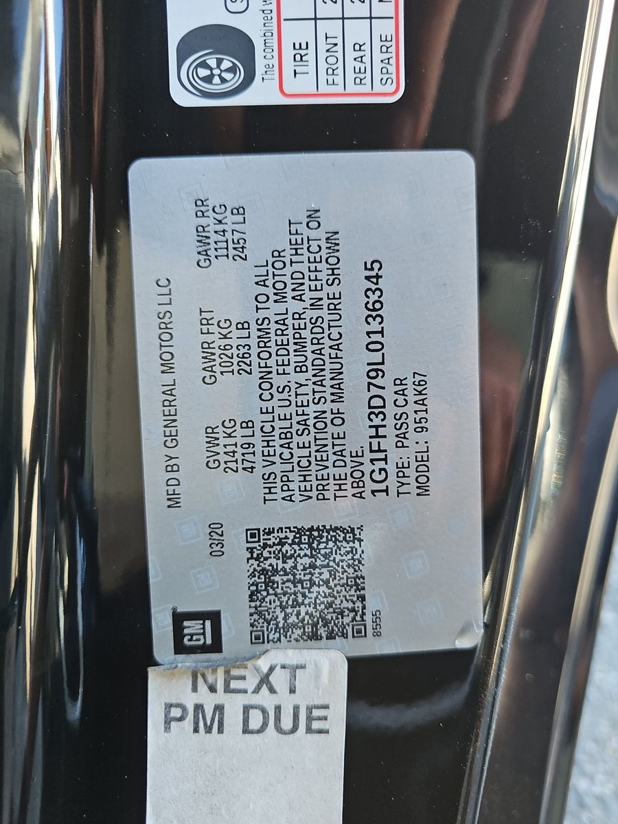 2020 Chevrolet Camaro 2SS RWD