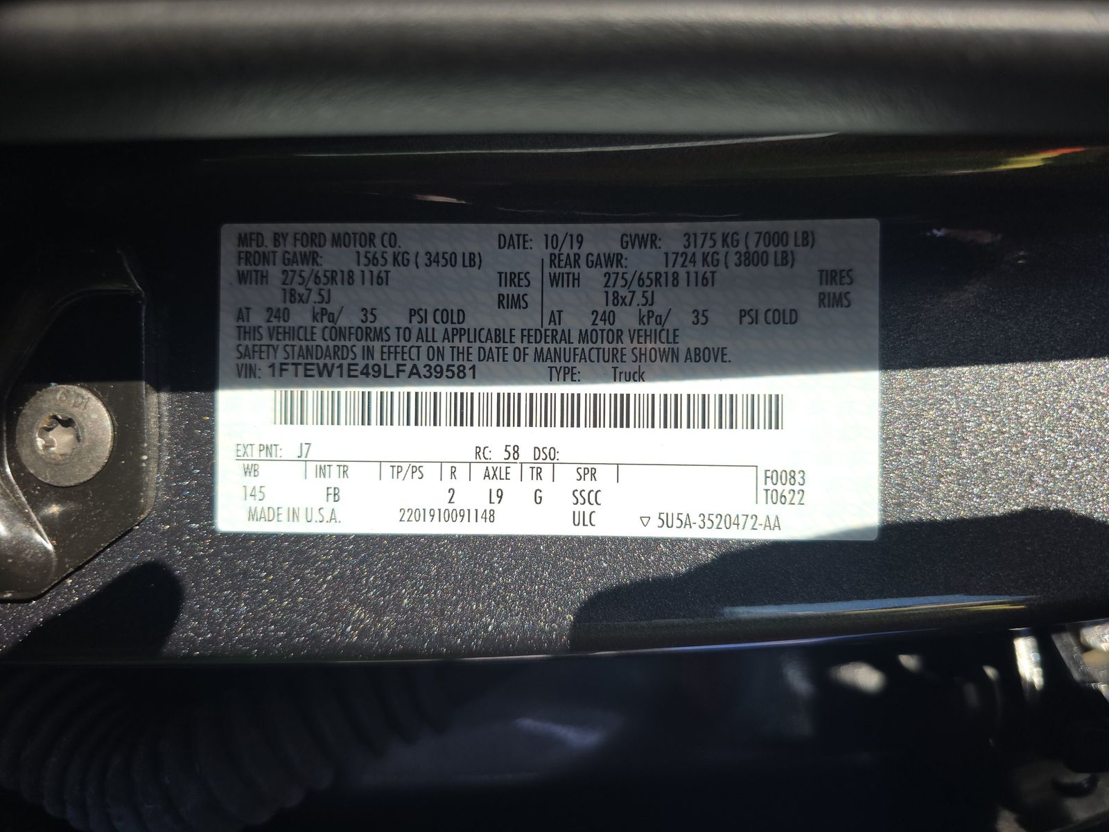 2020 Ford F-150 XLT AWD