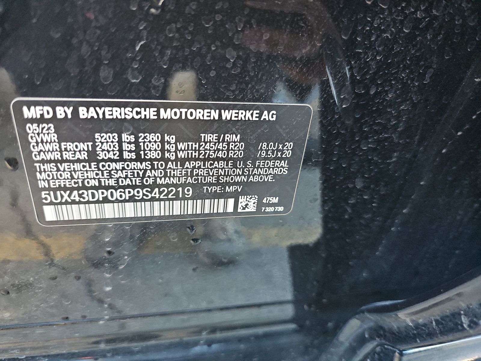 2023 BMW X3 sDrive30i RWD