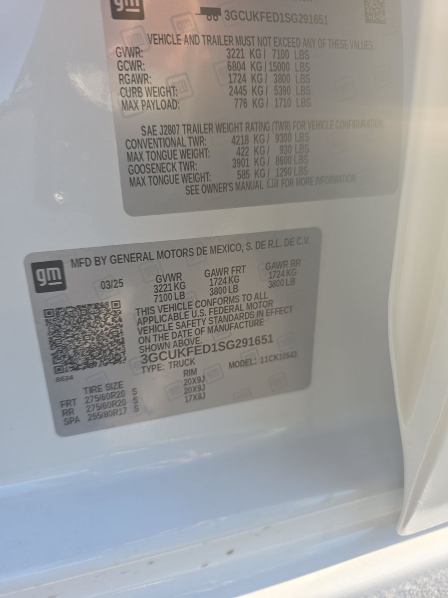 2025 Chevrolet Silverado 1500 LT Trail Boss AWD