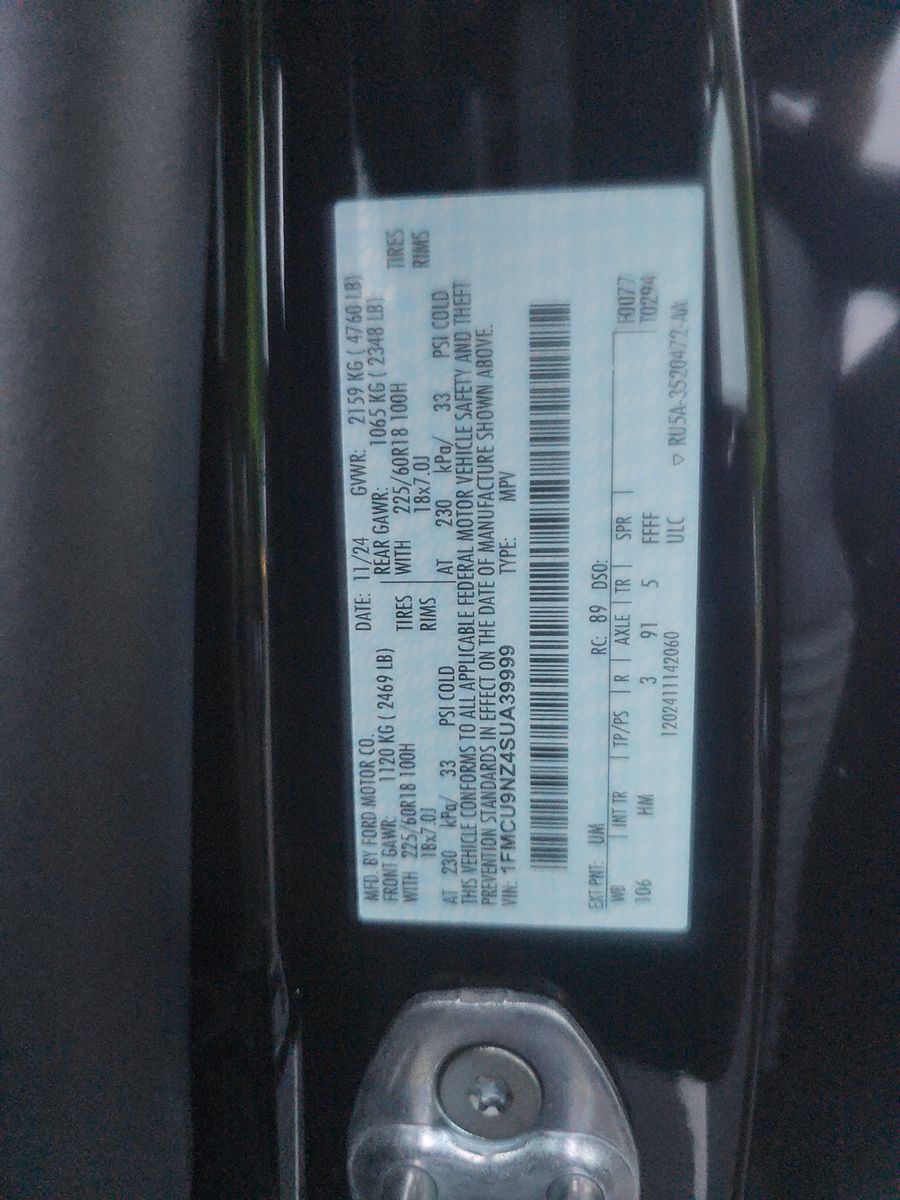 2025 Ford Escape Hybrid ST-Line Elite AWD