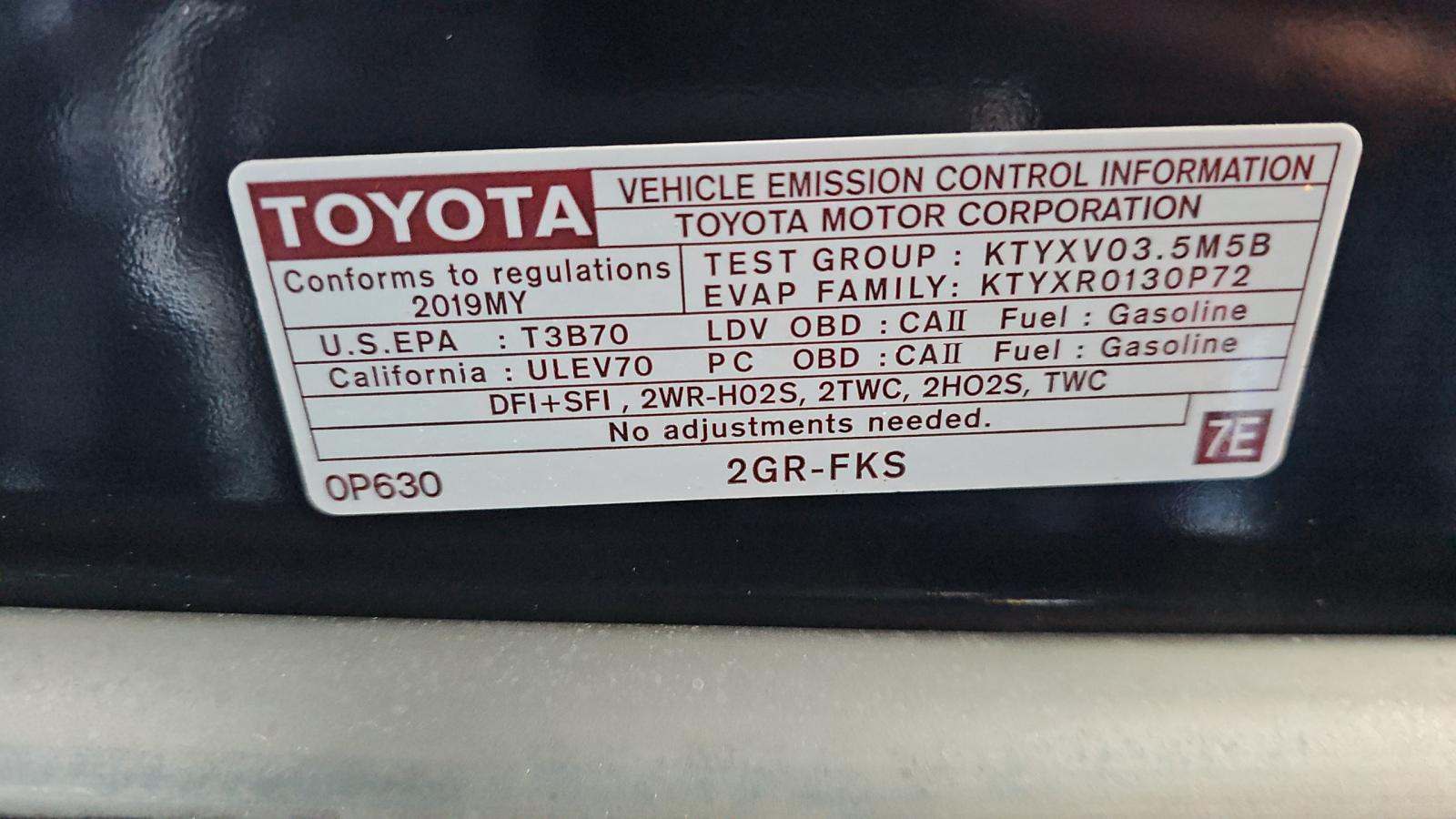 2019 Toyota Camry XSE FWD