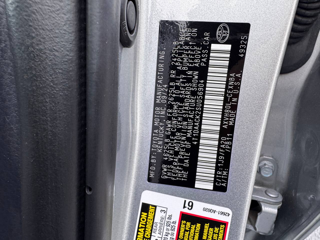 2025 Toyota Camry LE FWD