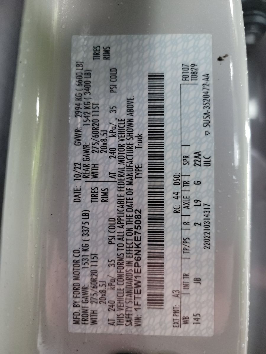 2022 Ford F-150 XL AWD