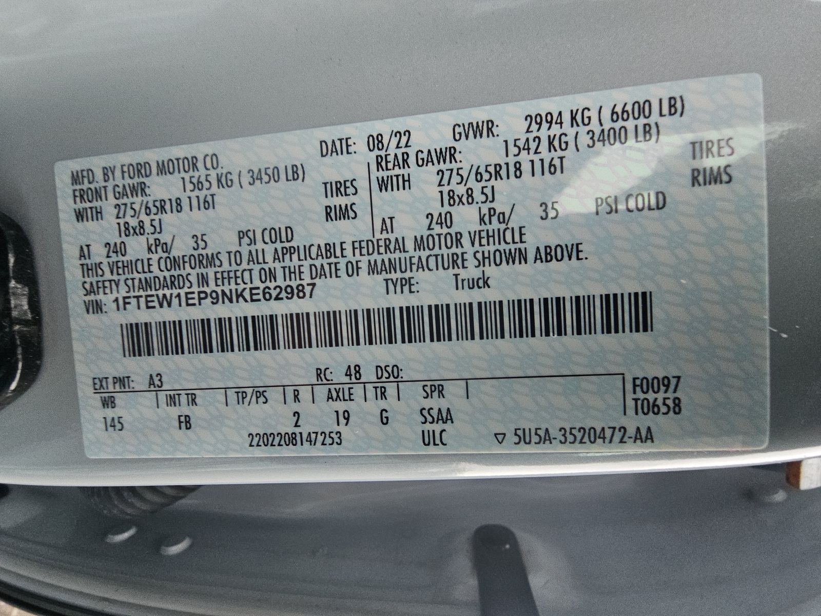 2022 Ford F-150 XLT AWD