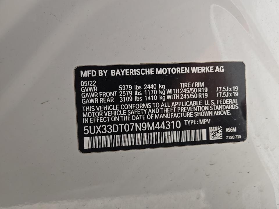 2022 BMW X4 xDrive30i AWD