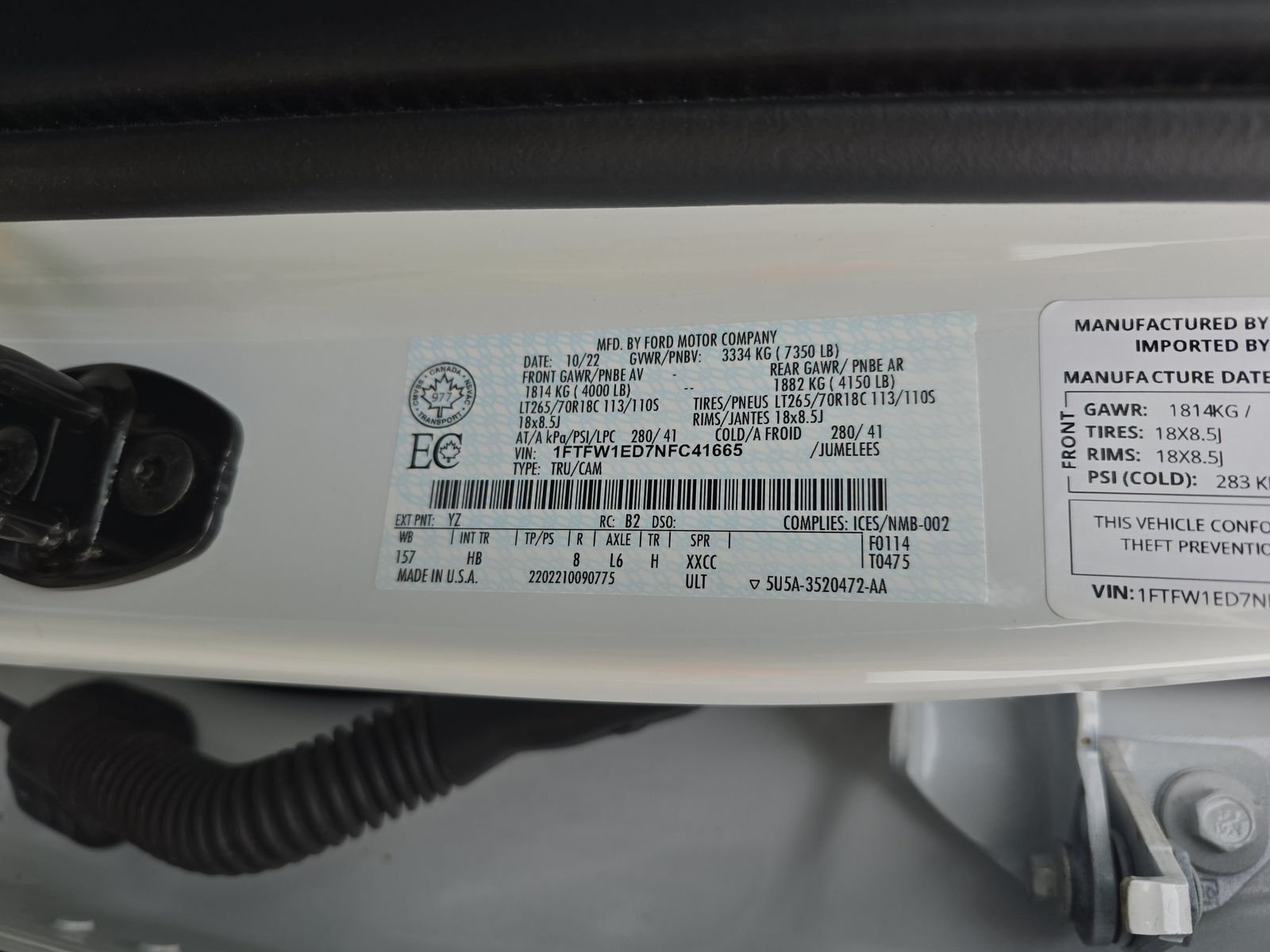 2022 Ford F-150 Hybrid Lariat AWD