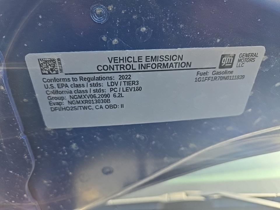 2022 Chevrolet Camaro LT1 RWD