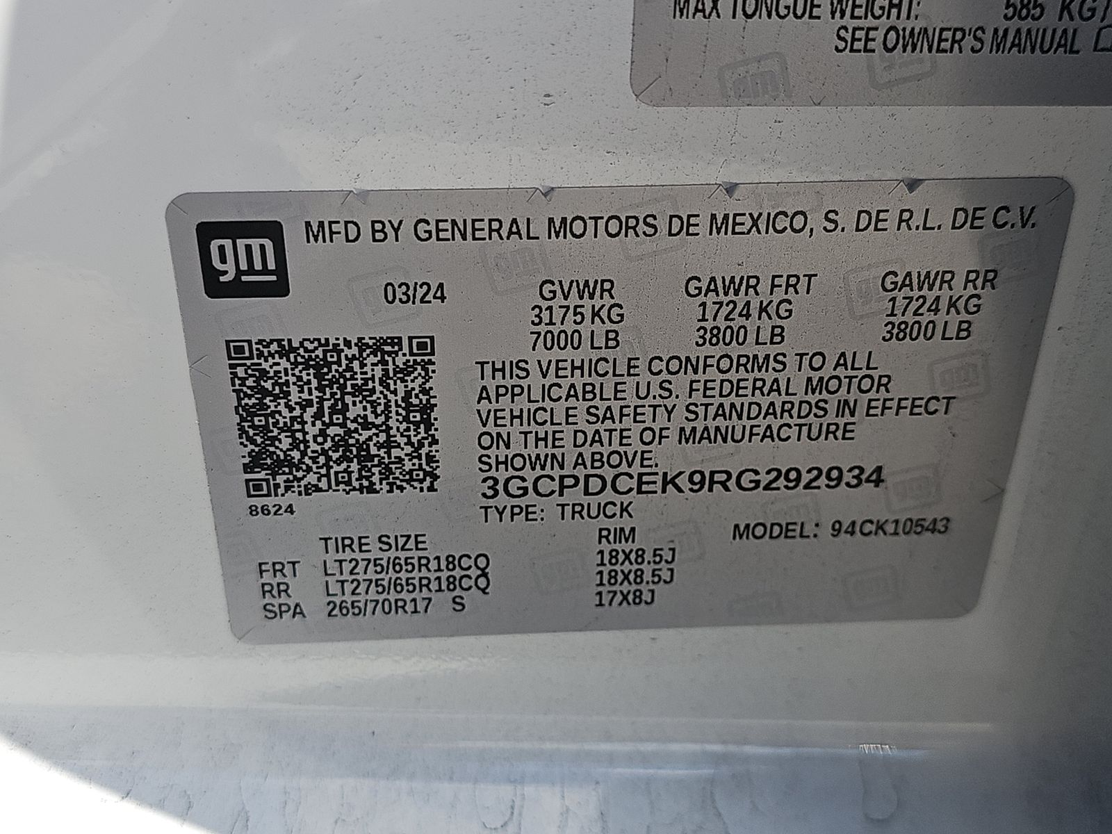 2024 Chevrolet Silverado 1500 Custom Trail Boss AWD