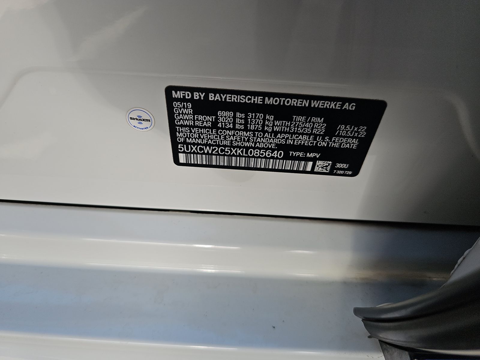 2019 BMW X7 xDrive40i AWD