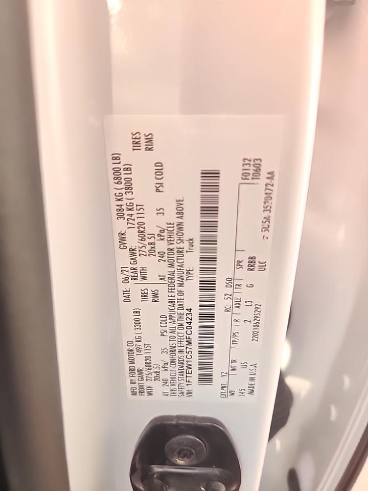 2021 Ford F-150 XLT RWD