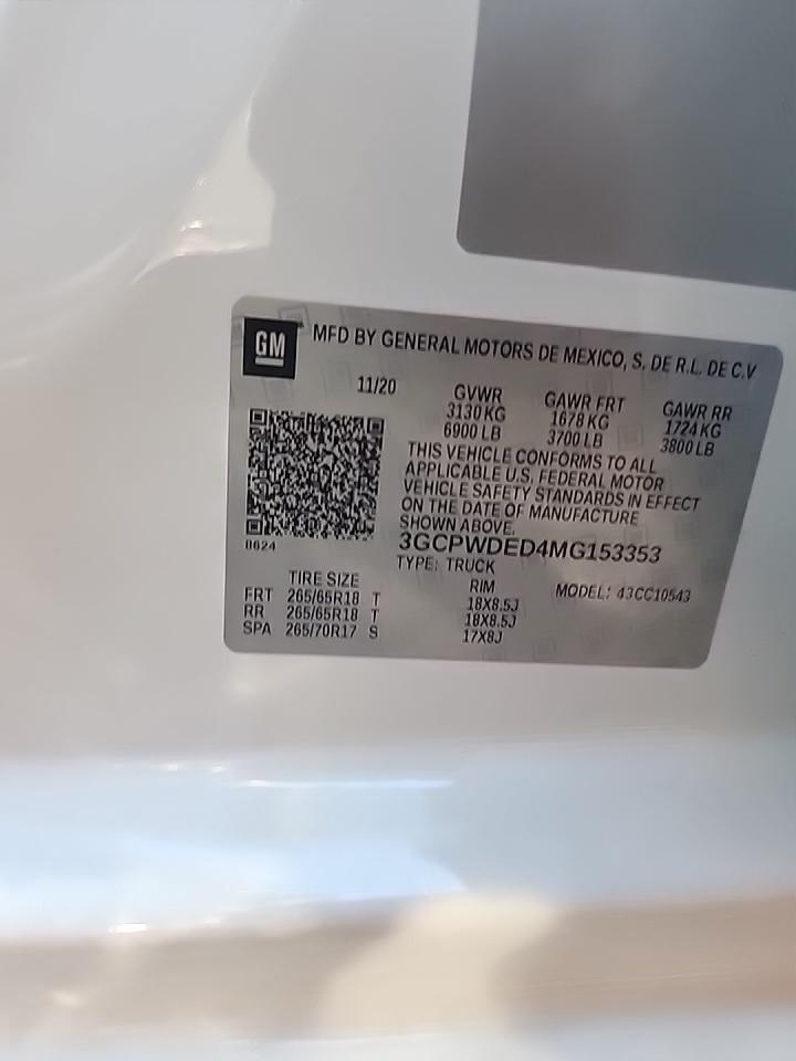 2021 Chevrolet Silverado 1500 RST RWD