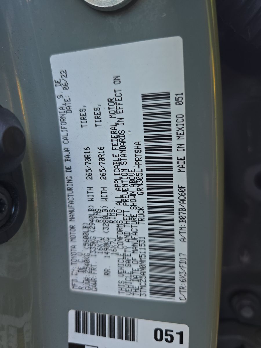 2022 Toyota Tacoma TRD Off-Road AWD