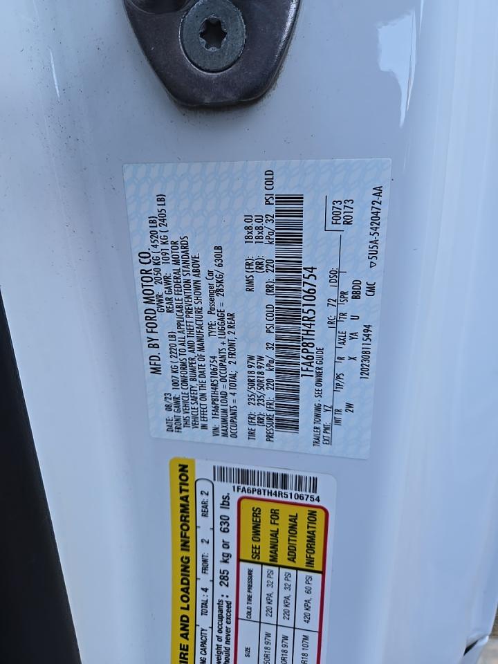 2024 Ford Mustang EcoBoost RWD