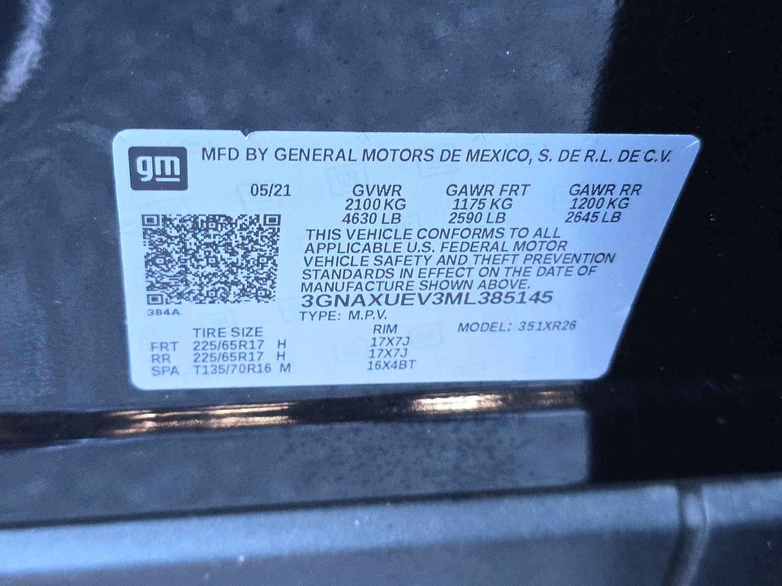 2021 Chevrolet Equinox LT AWD