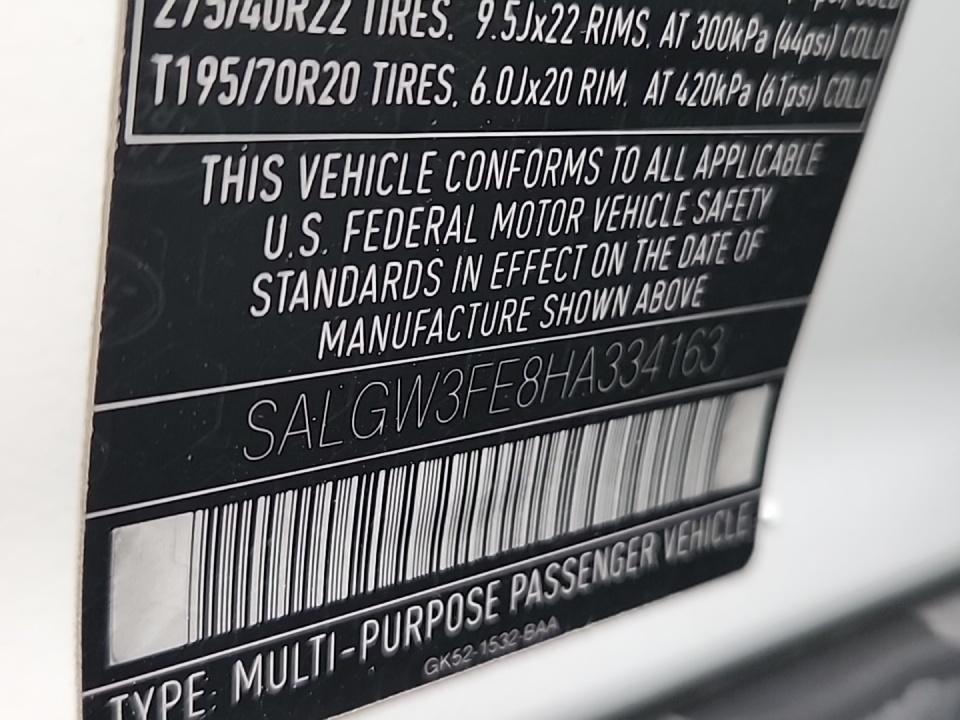 2017 Land Rover Range Rover SVAutobiography LWB AWD