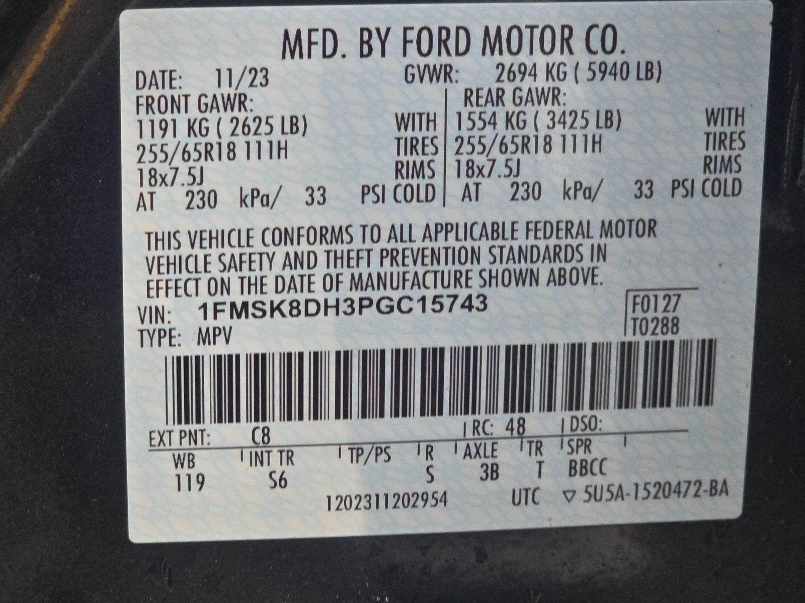 2023 Ford Explorer XLT AWD