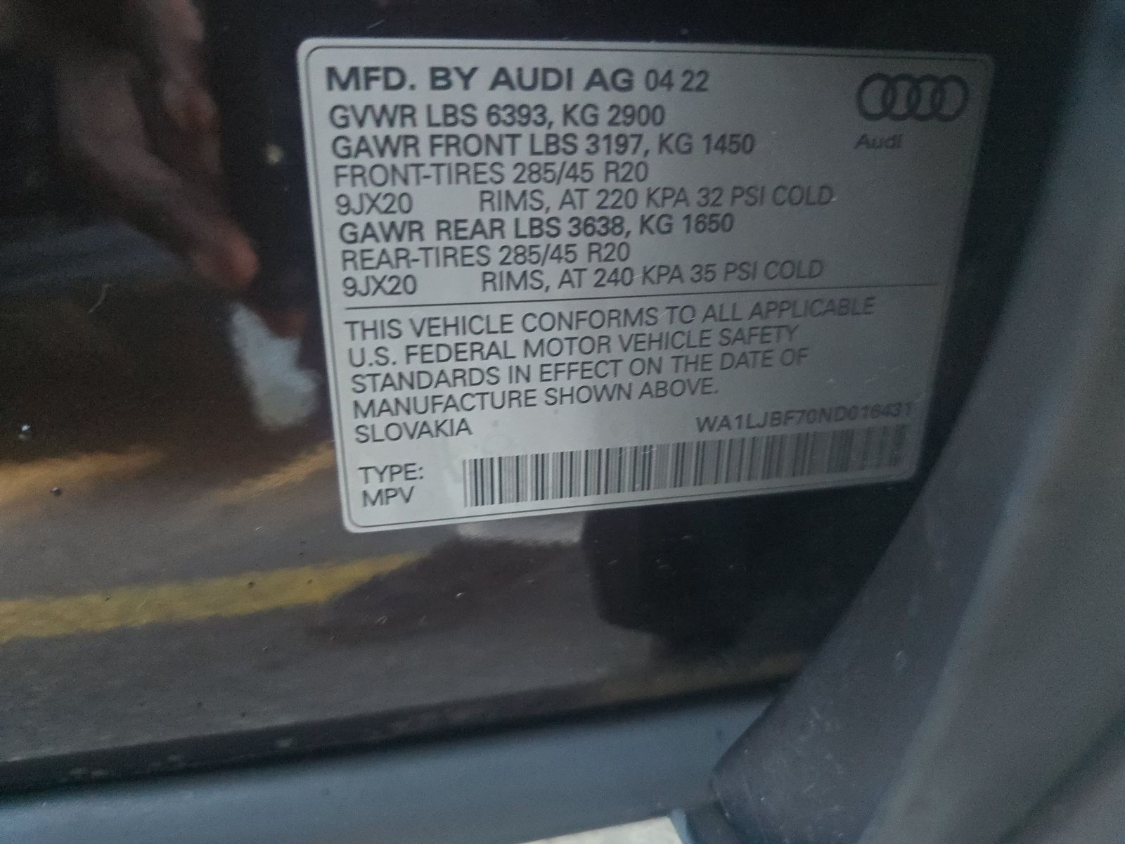 2022 Audi Q7 Premium Plus AWD