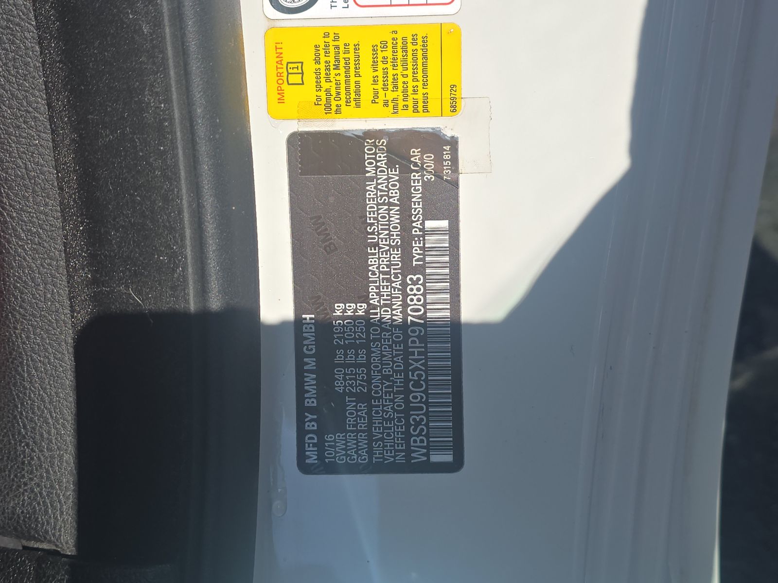 2017 BMW M4 Base RWD