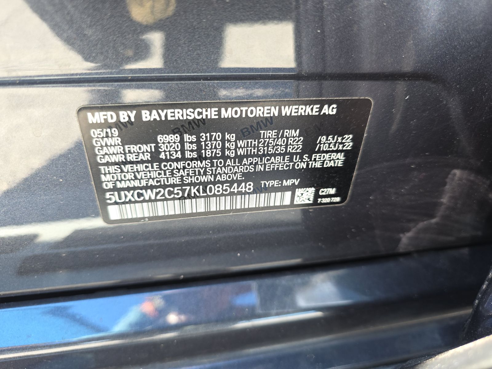 2019 BMW X7 xDrive40i AWD