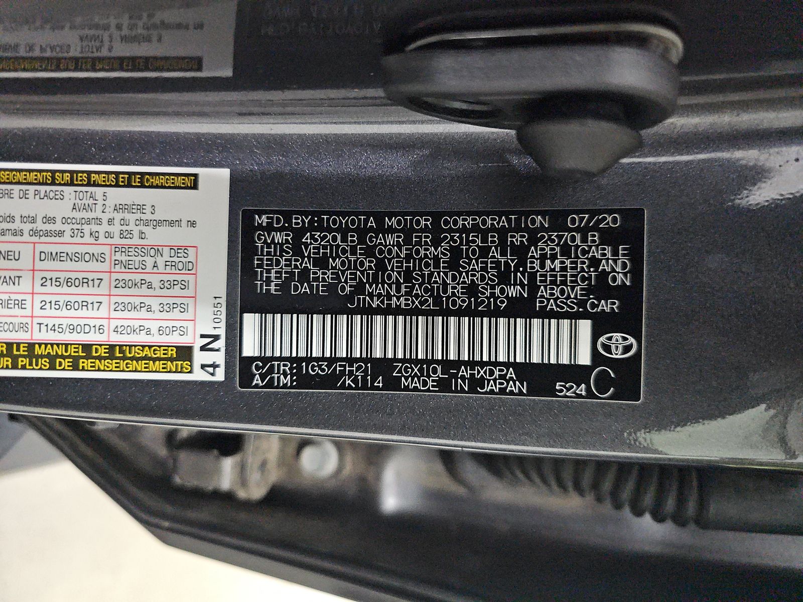 2020 Toyota C-HR LE FWD